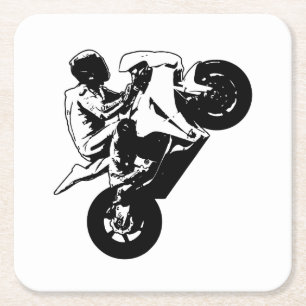 Dessous De Verre Carré Motorcycle