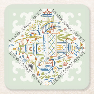 Dessous De Verre Carré My Mah Jongg Garden Coasters