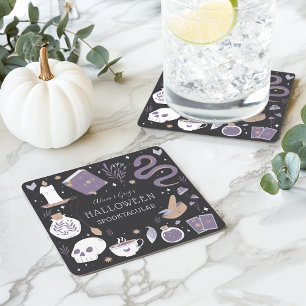 Dessous De Verre Carré Mystic Boho Crystal Halloween Party