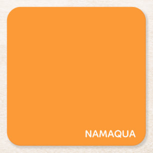 Dessous De Verre Carré Namaqua orange nom de la couleur