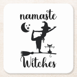 Dessous De Verre Carré Namaste Witches Halloween Dessous de verre