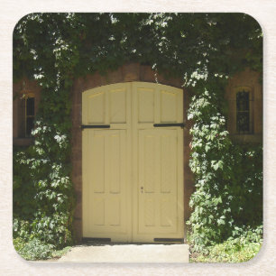 Dessous De Verre Carré Napa Winery Porte Jaune