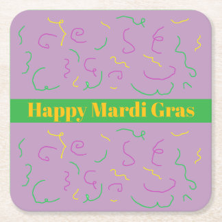 Dessous De Verre Carré Napkins Mardi Gras