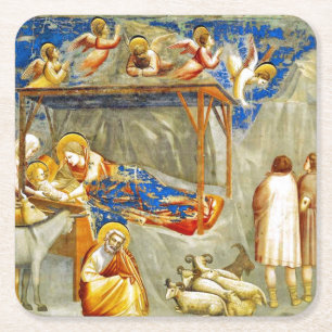 Dessous De Verre Carré Nativité Naissance de Jésus