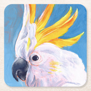 Dessous De Verre Carré Neon Mohawk - Cockatoo