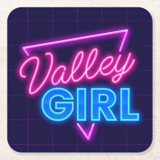 Dessous De Verre Carré Neon Valley Girl