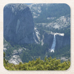 Dessous De Verre Carré Nevada Falls depuis le Panorama Trail
