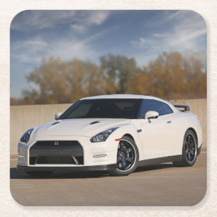 Dessous De Verre Carré Nissan GT-R 2014