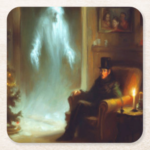 Dessous De Verre Carré Noël Carol Fantôme de Noël Passé