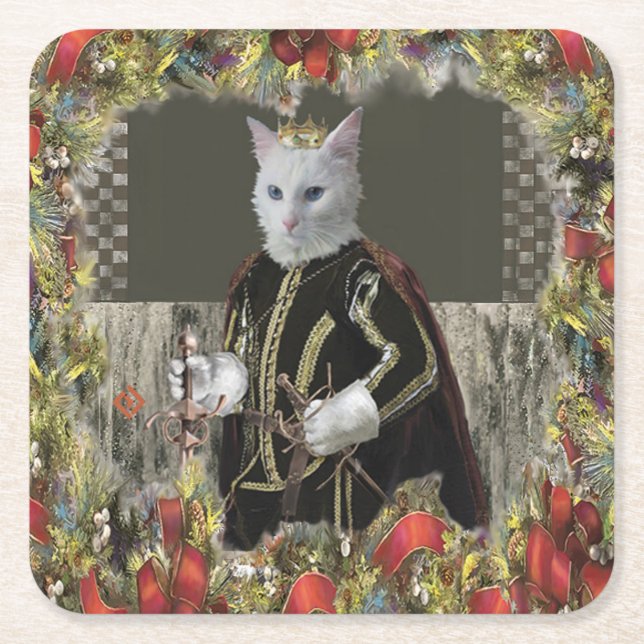 Dessous De Verre Carré Noël du prince royal (Devant)