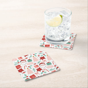 Dessous De Verre Carré Noël joyeux