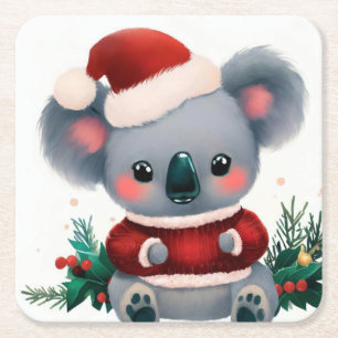 Dessous De Verre Carré Noël Koala 3