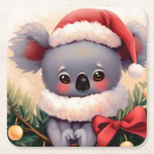 Dessous De Verre Carré Noël Koala 4
