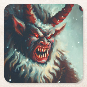 Dessous De Verre Carré Noël Krampus 3