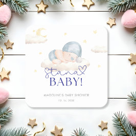 Dessous De Verre Carré Noël Père Noël Baby Boy Douche
