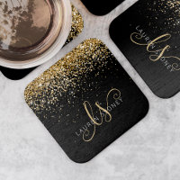 Nom du monogramme de la Parties scintillant d'or