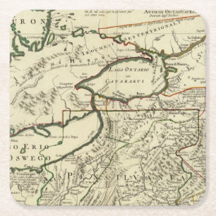 Dessous De Verre Carré Nord-est des États-Unis