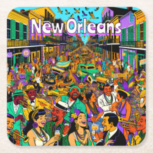 Dessous De Verre Carré Nouvelle-Orléans, Louisiane S'Amuser