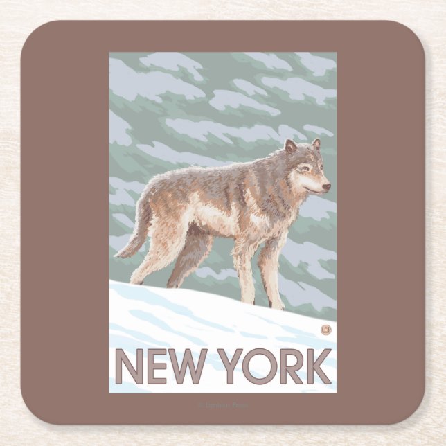 Dessous De Verre Carré Nouvelle scène de YorkWolf (Devant)