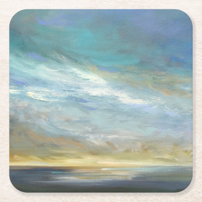 Dessous De Verre Carré Nuages côtiers (Devant)
