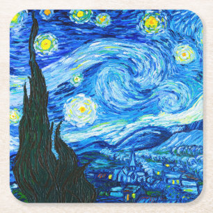 Dessous De Verre Carré Nuit Van Gogh Starry