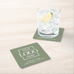 Dessous De Verre Carré Objets promotionnels personnalisés avec logo d'ent