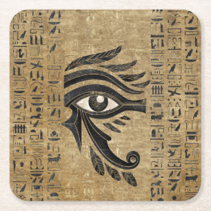 Dessous De Verre Carré OEil égyptien de Horus - Wadjet