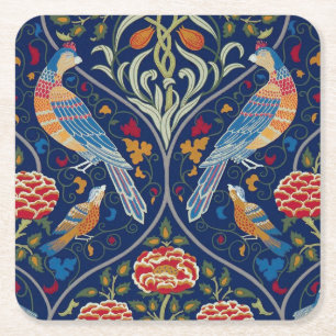 Dessous De Verre Carré Oiseaux et fleurs, William Morris