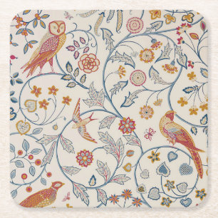 Dessous De Verre Carré Oiseaux et fleurs, William Morris