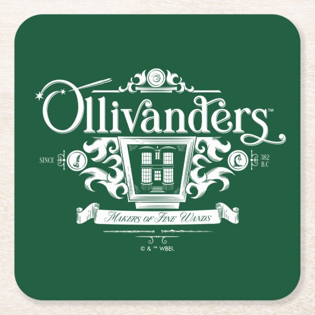 Dessous De Verre Carré OLIVANDERS™ Makers of Fine Wands (Devant)