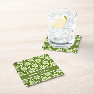 Dessous De Verre Carré Olive Blossom Repeat