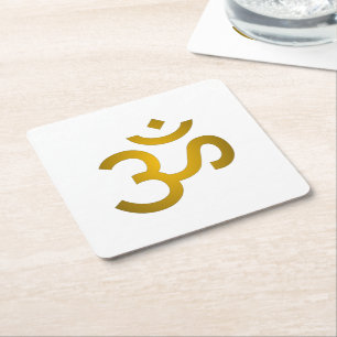 Dessous De Verre Carré Om devanagari