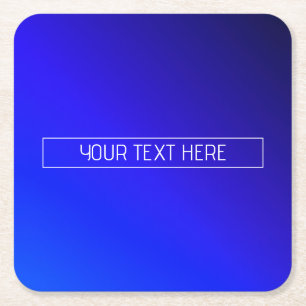 Dessous De Verre Carré Ombre moderne Bleu Clair et Violet
