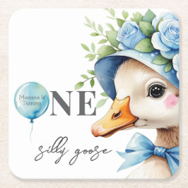 Dessous De Verre Carré One Silly Goose Boy Birthday 