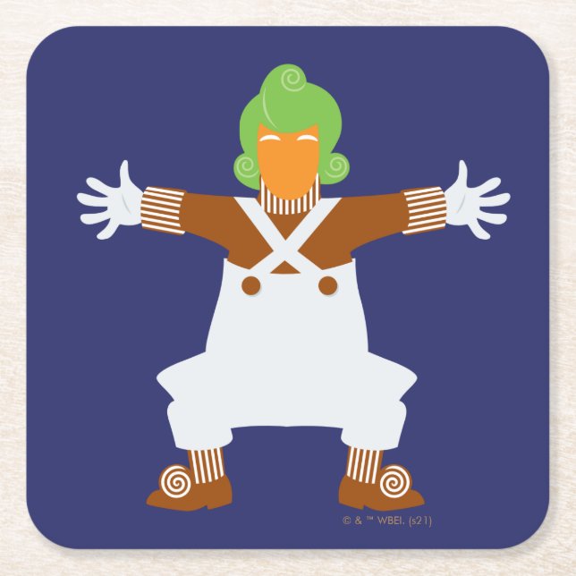 Dessous De Verre Carré Oompa Loompa (Devant)