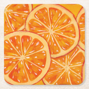 Dessous De Verre Carré Oranges