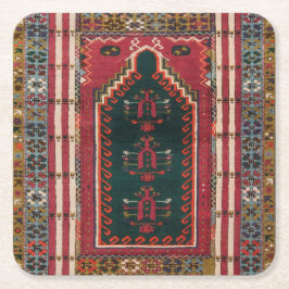 Dessous De Verre Carré Oriental Antique Kilim Rug
