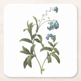 Dessous De Verre Carré oubliez-moi-not(Myosotis scorpioides) par Redouté