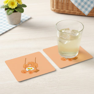 Dessous De Verre Carré Ours