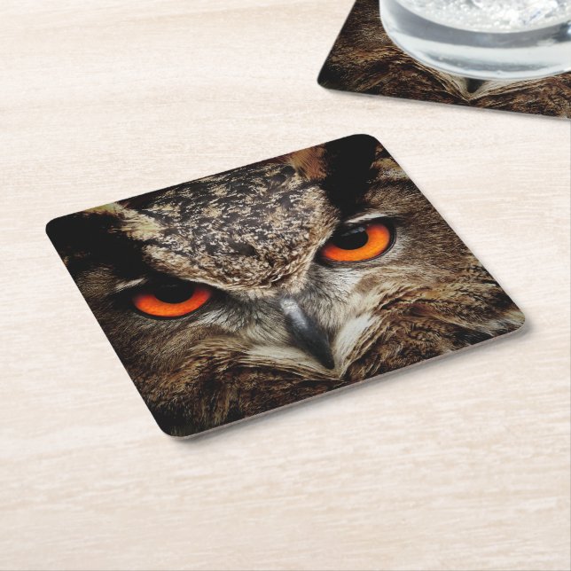 Dessous De Verre Carré OWL regard (Incliné)
