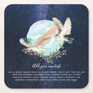 Dessous De Verre Carré OWLS personnalisé