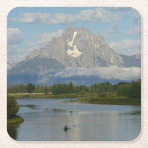 Dessous De Verre Carré Pagaie dans le parc national de Grand Teton