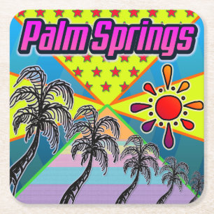 Dessous De Verre Carré Palm Springs  Freedom Coaster