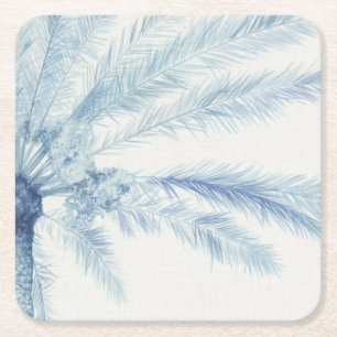 Dessous De Verre Carré Palmiers de Chambray II