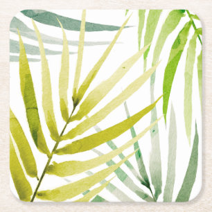 Dessous De Verre Carré Palmiers ombres