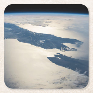 Dessous De Verre Carré Panorama depuis l'espace Highlights Cook Strait