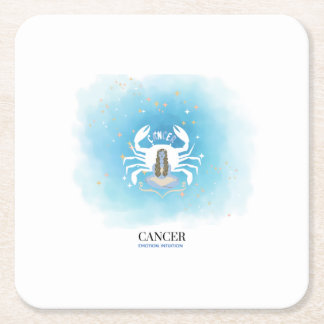 Dessous De Verre Carré Papier buvard Astrologie - Cancer