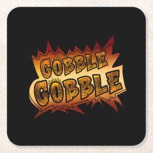 Dessous De Verre Carré Papier Graffiti Gobble Gobble