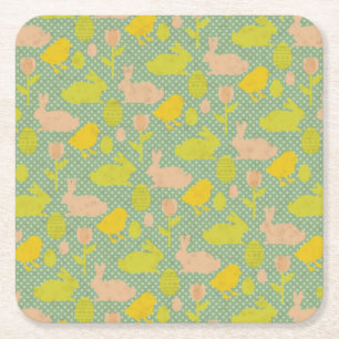 Dessous De Verre Carré Papier peint de Pâques