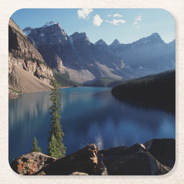 Dessous De Verre Carré Parc national Banff Lac Moraine (Devant)